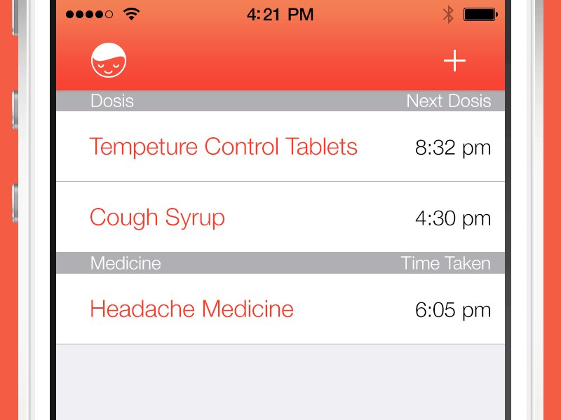 Health App Alert Interaction app bounce control drag health interaction ios medicine mockup springy ui ux