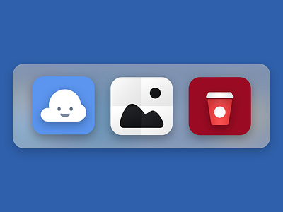 Dock Custom Stacks cloud coffee custom folder icons smiley ui visual