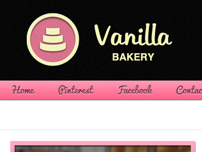 Vanilla Bakery cake cupcakes food landing page site tasty website wife