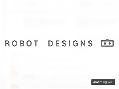 Robot Designs Logo app brand clean design glyphs icons logo platform subtle ui ux web wip