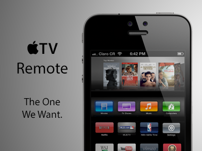 TV Remote app apple ios iphone ui ux