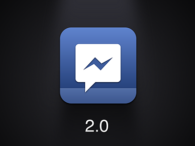 Messenger 2.0 app chat facebook icon ios