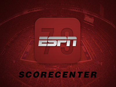 Scorecenter Icon ad app design espn football icon ios match score scoreboard sports visual