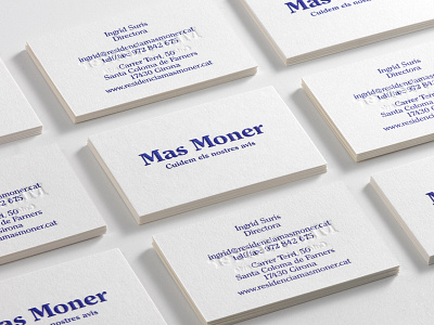 Mas Moner – Business card branding business card identity