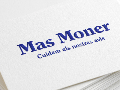 Business card – Mas Moner branding business card identity logo