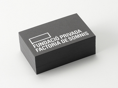 Fundacio Privada Factoria de Somnis – Identity branding business card identity logo logotype