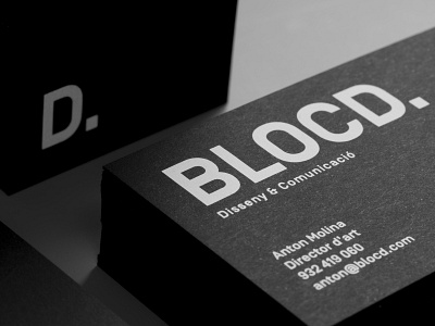 Blocd identity branding business card identity logo logotype print silkscreen