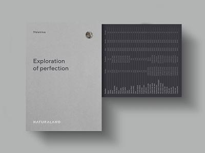 Naturaland — Sample book branding grey identity print