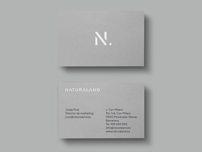 Naturaland — Business card branding business card identity logo logotype print