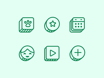 Bandit Icons app design calendar digital illustration dogs icon design icons illustration progress tracking spot illustration