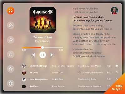 Daily UI #009 Music Player