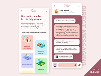 Daily UI #013 Direct Messaging