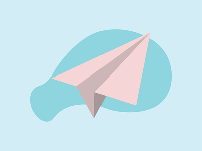 Just a plain paperplane :) flat design graphic illustration paperplane