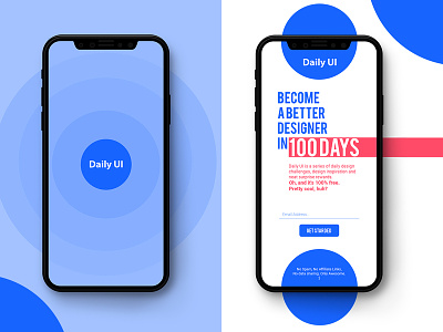 #Daily UI Day 001 dailyui design mobile ui