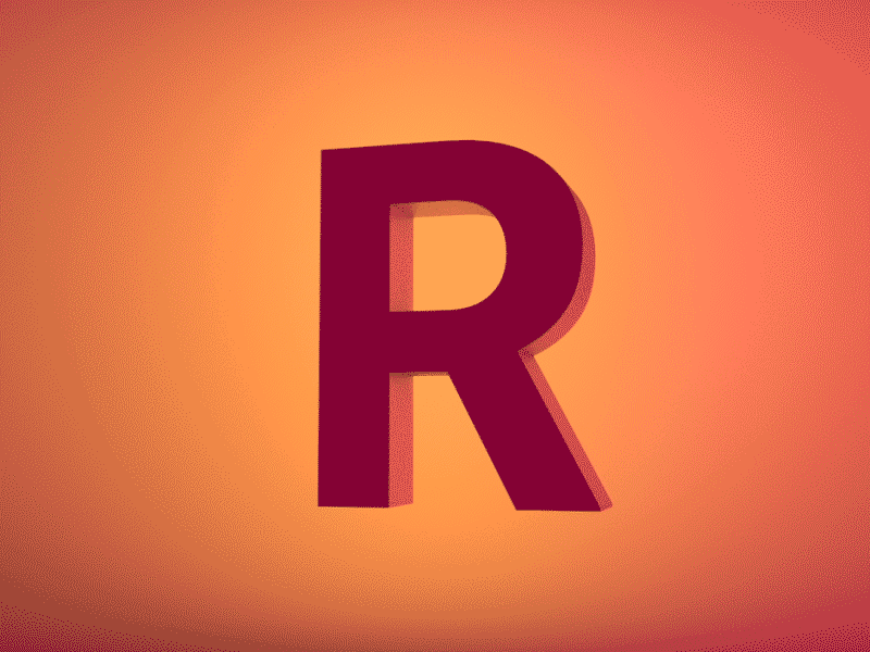 R TYPO abstract animation desgin design motiongraphics simple