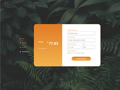 Daily UI Challenge 002 — Checkout