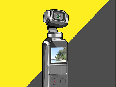 DJI Osmo Pocket cartoon design dji funart illustration vector