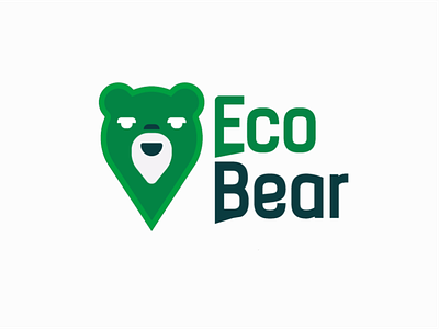 Eco logo concept flat logo logodesign typography