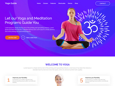 yoga guide animation app branding design flat icon illustration landing page lettering logo minimal mobile mockup photo album type vector web webdesigner website wire frame