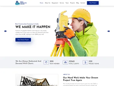 Construction animation branding colombo design illustration landing page lettering logo minimal mobile mock up mockup pixies theme design typography ui web webdesigner website wire frame