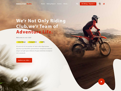 Sports Trend animation bikes branding design identity illustration landing page lettering logo minimal mobile mockup riders type typography ui ux webdesigner website wire frame