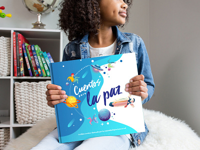Cuentos para la paz adobe ai book design editorial design ilustration kids storybook