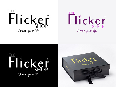 The Flicker Shop branding design graphic design logo vector