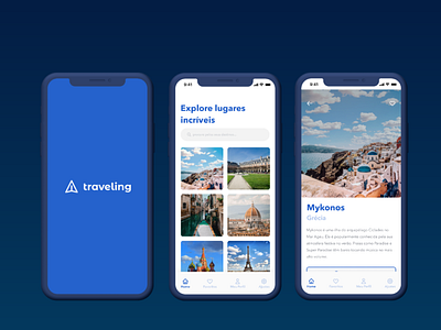 Traveling • Mobile App Ui Design