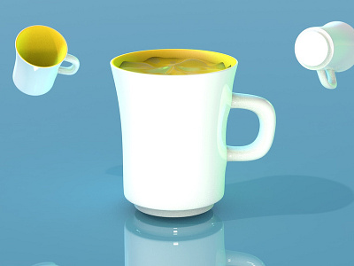 Simple Mug 3D Render 3d art branding cinema 4d design illustration mockup design mug mug design