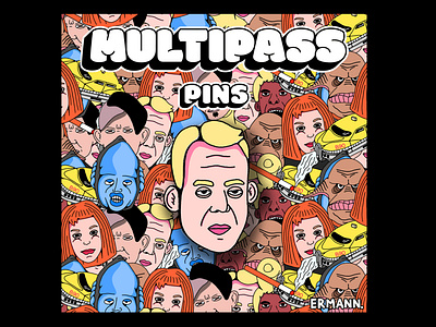 MULTIPASS : Enamel Pin 1