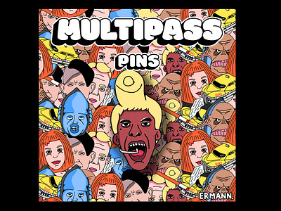 MULTIPASS : Enamel Pin 4