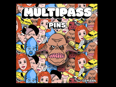 MULTIPASS : Enamel Pin 6