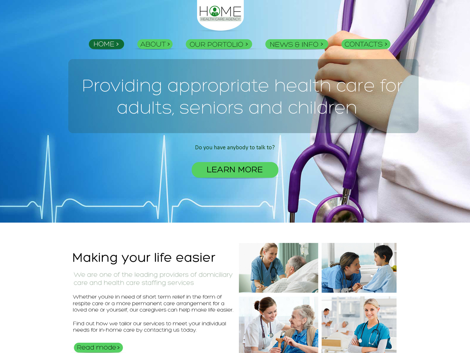 Home Health Care Home by Zeeshan Ansari on Dribbble