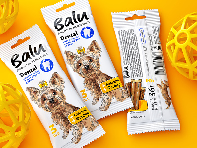 BALU — CHEWY TREAT FOR DOGS brand branding character design dog dog food flow pack food illustration label logo packaging packaging design trademark