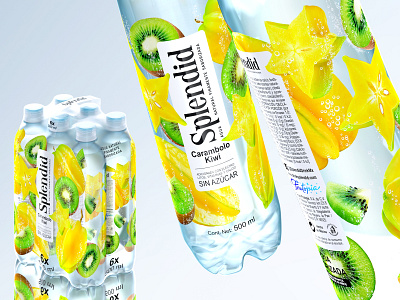 SPLENDID — flavored drinks berries bewerajes bottle brand branddesign brandidentity drink drinks flavored fruit fruits juece label labeldesign logodesign package packagedesign pet petbottle water