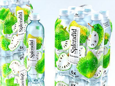 SPLENDID — flavored drinks berries bewerajes bottle brand branddesign brandidentity drink drinks flavored fruit fruits juece label labeldesign logodesign package packagedesign pet petbottle water