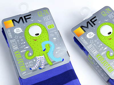 MF — SOCKS AND TIGHTS brand branding character design illustration label logo packaging packaging design socks tights trademark typography vector