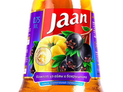 JAAN — FRUIT AND BERRY DRINKS berry beverages brand branding compote design drinks fruit jaan label logo packaging packaging design quince trademark typography
