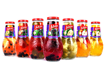 JAAN — FRUIT AND BERRY DRINKS apple berry beverages brand branding compote design drinks fruit jaan label logo packaging packaging design quince trademark