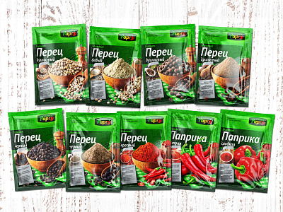 PAPRY 2 — SPICES brand branding condiment design flavor flavoring food grocery herb logo organic packaging packaging design pepper seasoning spice trademark typography