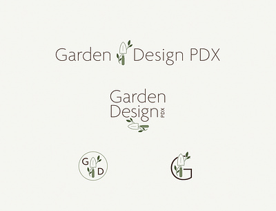 Garden Design PDX Branding brand design branding cute logo design freelance brand design freelance logo design graphic design illustration logo logo design logo system minimal vector