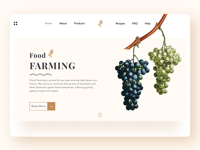 Food farming android branding clean design fitness food health icon illustration ios landing page logo minimal responsive typogaphy typography ui uiux ux website