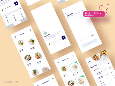 Limester - Food App aftereffects android animation app branding clean design figma food food app icon illustraion ios logo map minimal prototype typogaphy ui ux