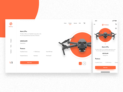 Pirate Eye android app app concept app ui branding cards design drone drones icon ios landing page logo minimal responsive ui ui web design ux vector web