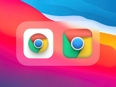 Chrome Big Sur App Icon app icon big sur chrome figma google icon icon design icons icons set mac macos
