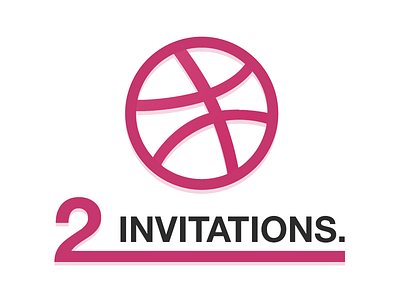 2 Dribbble Invites dribbble giveaway invitation invitations invite invites
