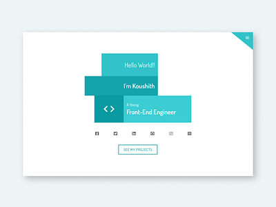 Minimalistic Portfolio Card design figma minimal typography ui ux web website