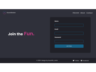 Sign up page ui ux