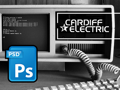 Cardiff Electric logo cardiff electric halt and catch fire hcf logo