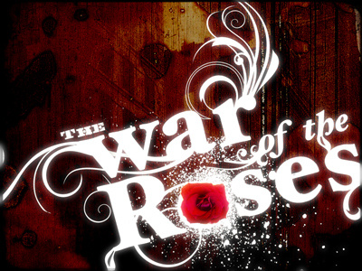 War Of The Roses Logotype brand design identity logo logotype opensocial roses type typography wood